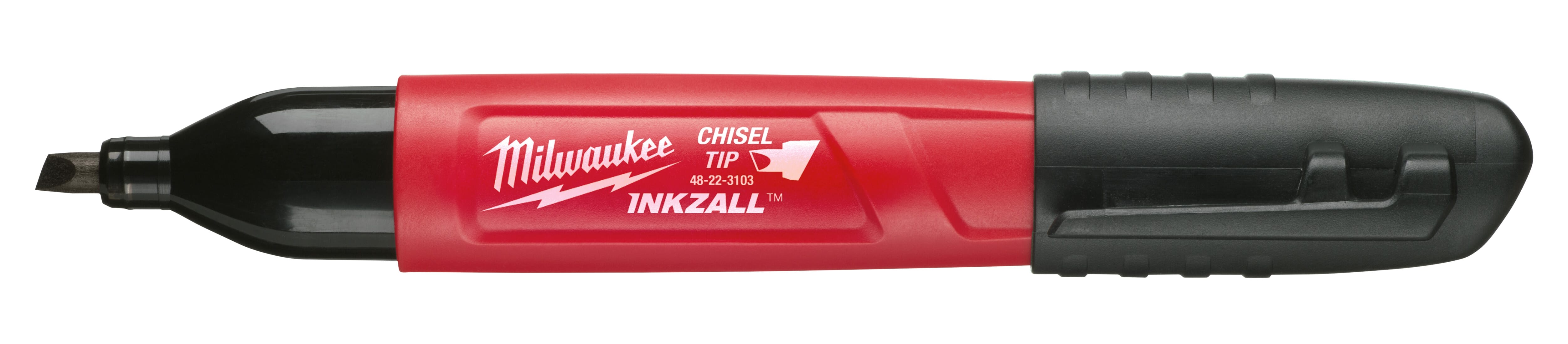 Milwaukee® 48-22-3103 Permanent Industrial Marker, Chisel Tip, Acrylic, Black